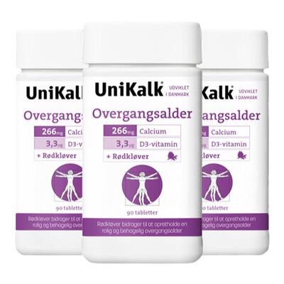 丹麦UNIKALK更年期专用钙片补钙