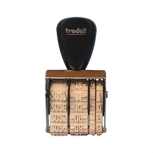 日期章可调年月日手工日期印拨号滚轮转轮橡皮章日期戳100010101020中英文日戳章合格证标签出货日期打码章