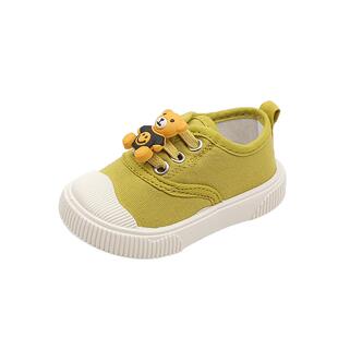 实心软底宝宝鞋子超软学步鞋儿童帆布鞋一脚蹬春秋季单鞋板鞋男女