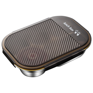 德国膳大皇316不锈钢餐盘儿童宝宝带盖分格吃饭盘女孩男孩碗餐具