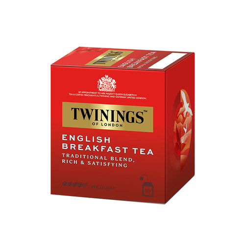 Twinings英国川宁红茶英式早餐红茶10袋进口茶包