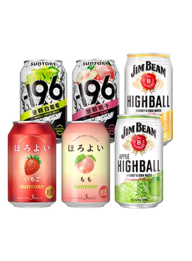 三得利预调鸡尾酒6罐组合 低度网红微酒感果味预调鸡尾酒