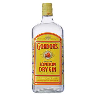 【进口】哥顿(Gordon’s)金酒750ml*1瓶南非洋酒杜松子格顿基酒