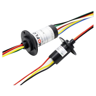 大功率集电环大电流360度旋转导电滑环连接器2 4 6至12路电刷碳刷