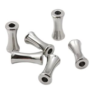 304钛钢不锈钢竹节珠子长节珠骨节珠子手链项链配珠散珠diy配件