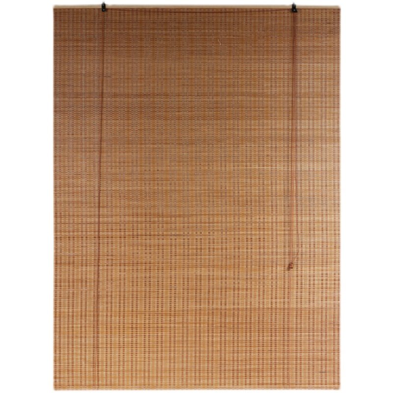 竹帘卷帘窗帘家用中式隔断手拉升降遮光防晒帘子茶室装饰饭店复古