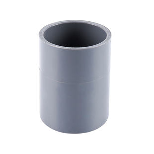 台塑南亚华亚upvc直接灰色pvc给水管配件接头管箍pvc管件125直通