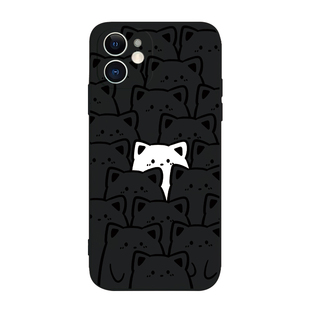 与众不同~情侣猫咪iPhone16/15promax苹果17air新款14pro适用nova12华为mate60/pura70小米13手机壳vivo/oppo