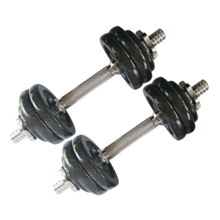 恒达烤漆哑铃男士健身一对配重余货处理杠铃可拆器材20kg15kg特价