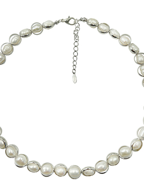 NOTTU天然珍珠串连钛钢系列手链