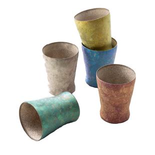 teastone纯钛茶杯水杯主人杯功夫茶具钛杯子马年礼物送礼杯礼盒装