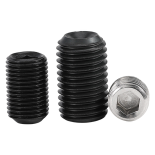 12.9级高强度细牙紧定螺丝机米螺钉304内六角无头基米顶丝M6M8M10