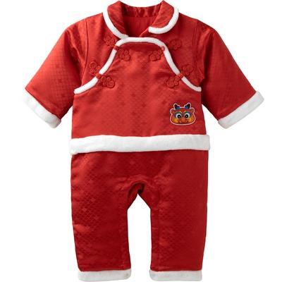 aqpa爱帕新年婴儿服夹棉连体衣