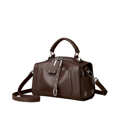 凯撒植鞣牛皮女士相机斜挎手提包