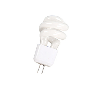 镜前灯珠灯泡5W小螺旋两针插脚高亮插口2针荧光水晶节能白光节能