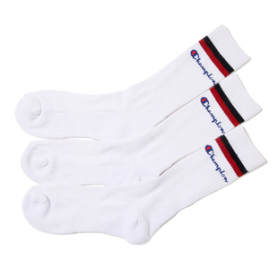 日版冠军champion袜子草写长筒高帮运动袜毛巾底男女潮牌一组3双