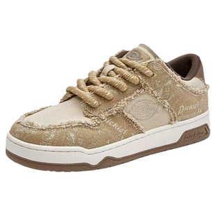 Dickies板鞋男款2026春季腰果花休闲运动鞋厚底帆布鞋子潮流男鞋