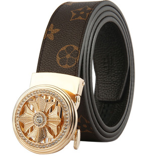 花花公子皮带女士2025新款时来运转真皮腰带女式配牛仔裤腰带女款