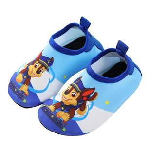 地板鞋儿童家居鞋室内鞋宝宝春秋款小孩男孩女童汪汪队棉拖鞋男童