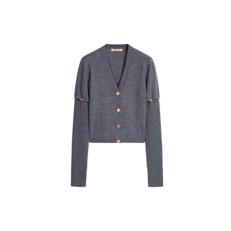 【3期免息】PORTS 1961女士解构多穿法挺阔长袖针织开衫