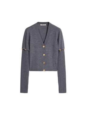 PORTS1961早秋长袖针织开衫