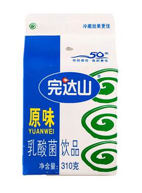 完达山原味乳酸菌饮料黄桃燕麦