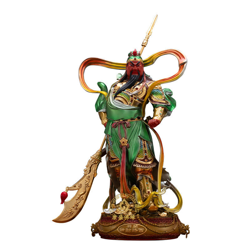 五路财神爷神像黄铜店铺招财摆件