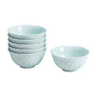 陶溪川景德镇陶瓷影青纯色中式2026家用吃饭的碗盘炒菜盘子年新款