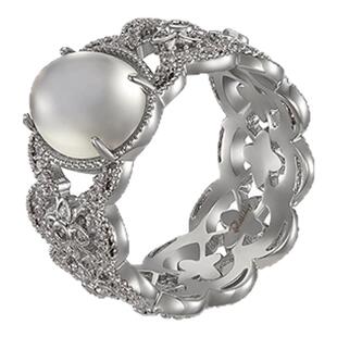 【宋昕冉&段艺璇同款】Riotlily/艾特里里雾都清晨石英镂空戒指