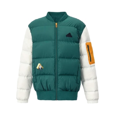 阿迪达斯羽绒服男童女童秋季新款保暖运动服休闲宽松夹克潮JJ5014