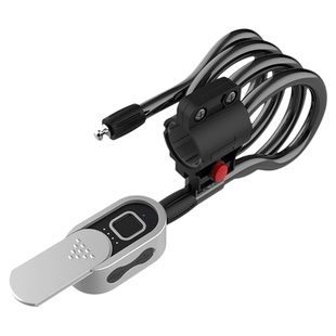 自行车指纹锁防盗锁山地车专用加长密码锁链条远程智能电子单车锁