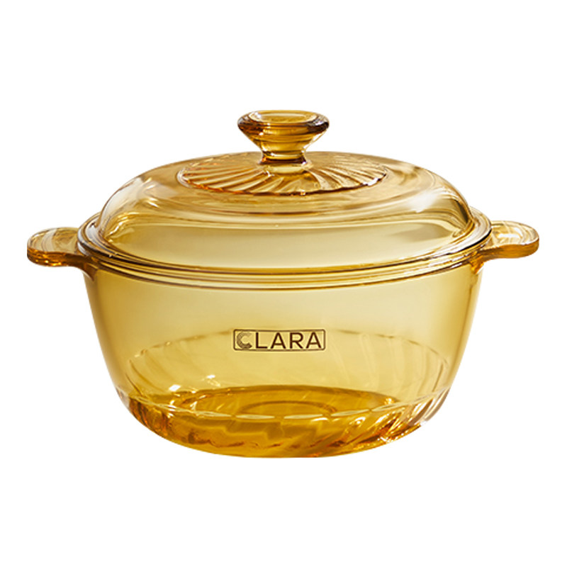 克拉拉CLARA炖锅家用明火直烧玻璃锅健康炖煮煲汤锅20年质保