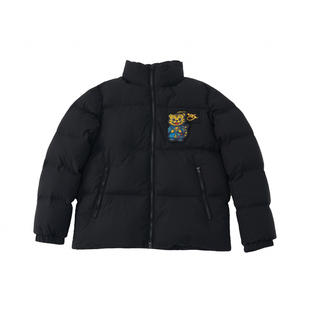 Ed Hardy埃德哈迪2025冬季新款男士印花贴布标羽绒服E1RTM412