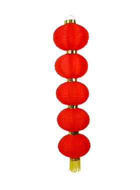 户外灯笼挂饰元旦新年场景布置