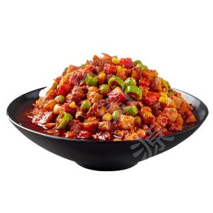 陕西地道蒲城八宝辣子蒸碗宴席饭店猪肉熟食辣椒酱夹馍拌饭酱即食