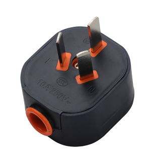 【大功率三插头】插头防摔不烂三角三相纯铜三头耐用10A三脚扦头