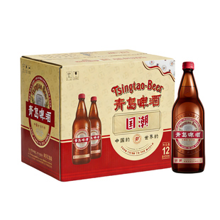 青岛啤酒国潮大瓶815ml*12瓶1903啤酒拉格正宗一厂登州路56号生产