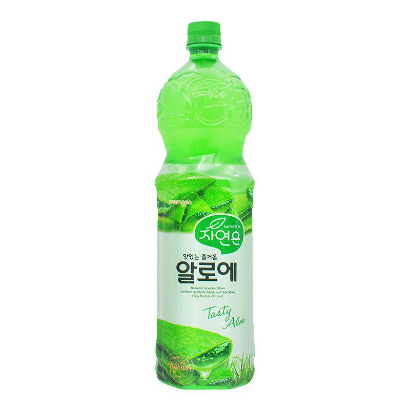 韩国原装熊津芦荟汁粒粒果肉