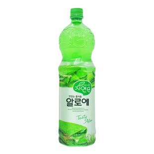 韩国原装进口 熊津芦荟汁粒粒果肉1.5L*12瓶 果汁粒果肉饮料