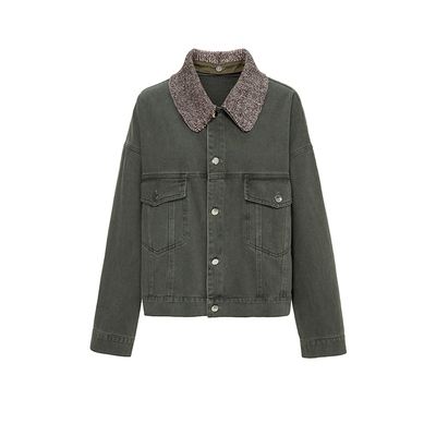 通勤系列仿牛仔短款夹克女款