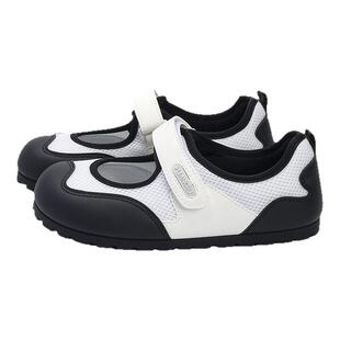 环球玛丽珍凉鞋女款2026新款夏季镂空透气魔术贴单鞋休闲平底鞋子