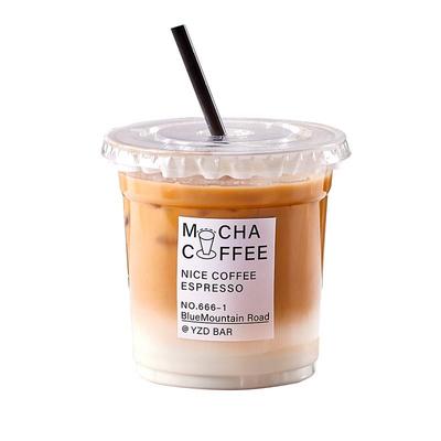 巧经餐饮奶茶杯子一次性带盖