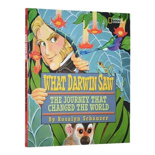 英文原版 What Darwin Saw 与达尔文一同航行 改变世界的旅程 国家地理儿童 National Geographic 精装插图 进口英语原版书籍