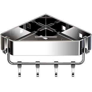 可拆卸卫生间置物架304不锈钢三角浴室墙角架子免打孔洗手间收纳