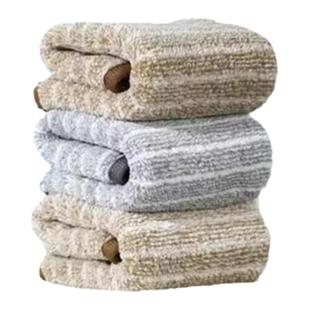 日式灰色条纹洗碗抹布超细纤维不怕油加厚吸水厨房清洁双面百洁布