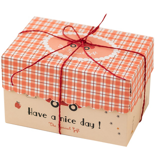 ins风格纹创意烘焙盒奶枣糯米船曲奇糖霜饼干费南雪花酥包装盒