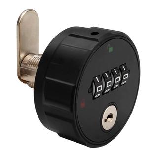 密码锁柜子对开柜门锁带钥匙机械数字密码锁更衣柜子床头柜锁小型