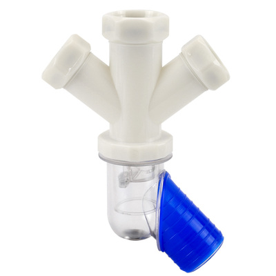 墙排45度斜口下水管防臭三通