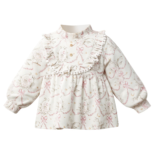 宝宝罩衣儿童女宝宝男宝冬外穿洋气围兜防水防脏吃饭围裙2025新款