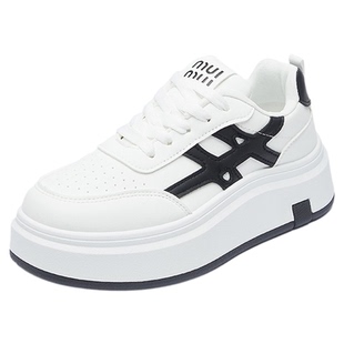 北极海鹦小白鞋女2025年秋季新款百搭小个子增高显脚小休闲运动鞋